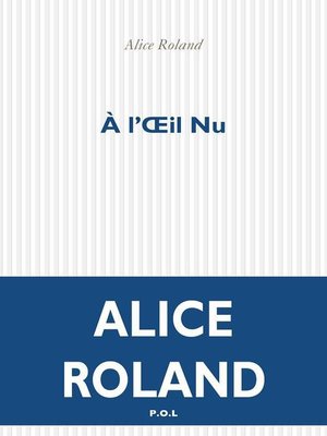 cover image of À l'Œil Nu